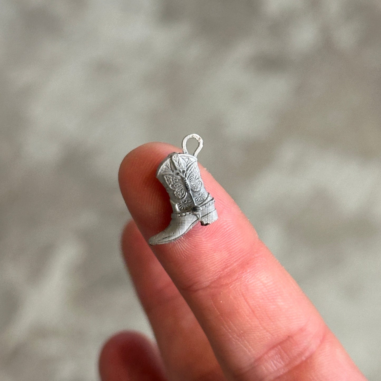 Butterfly Cowboy Boot Charm