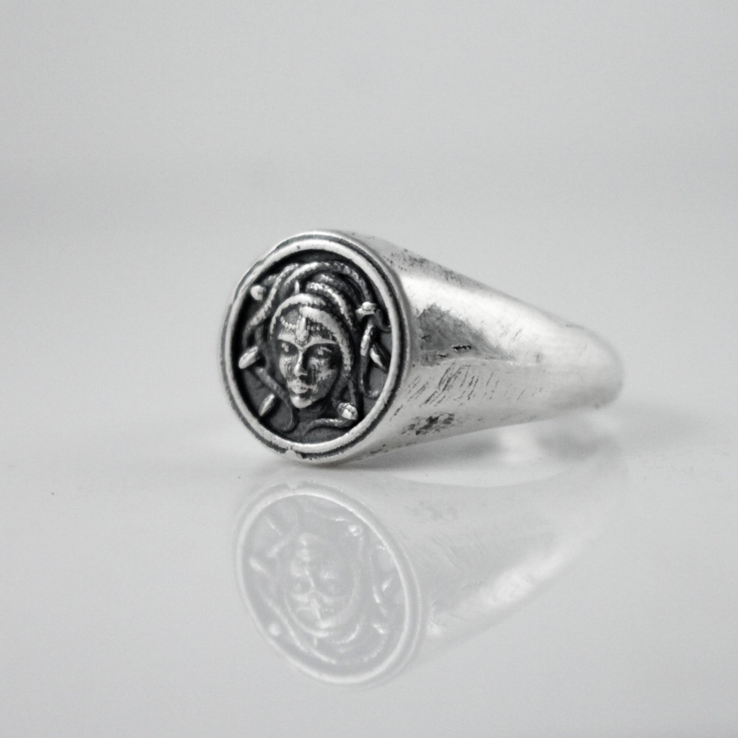 Medusa Signet Ring