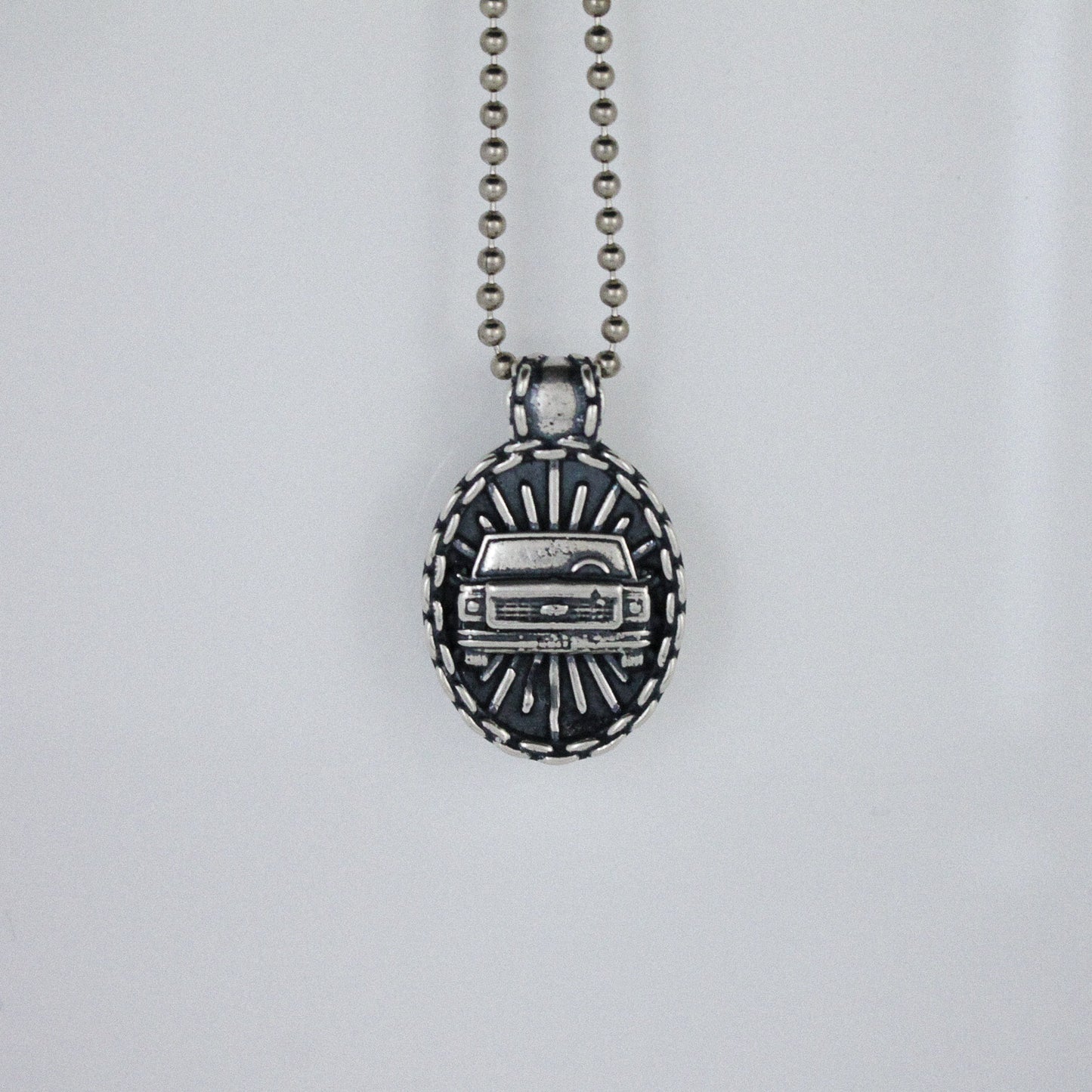 Oval 1970's Chevy C-10 Squarebody Truck Pendant