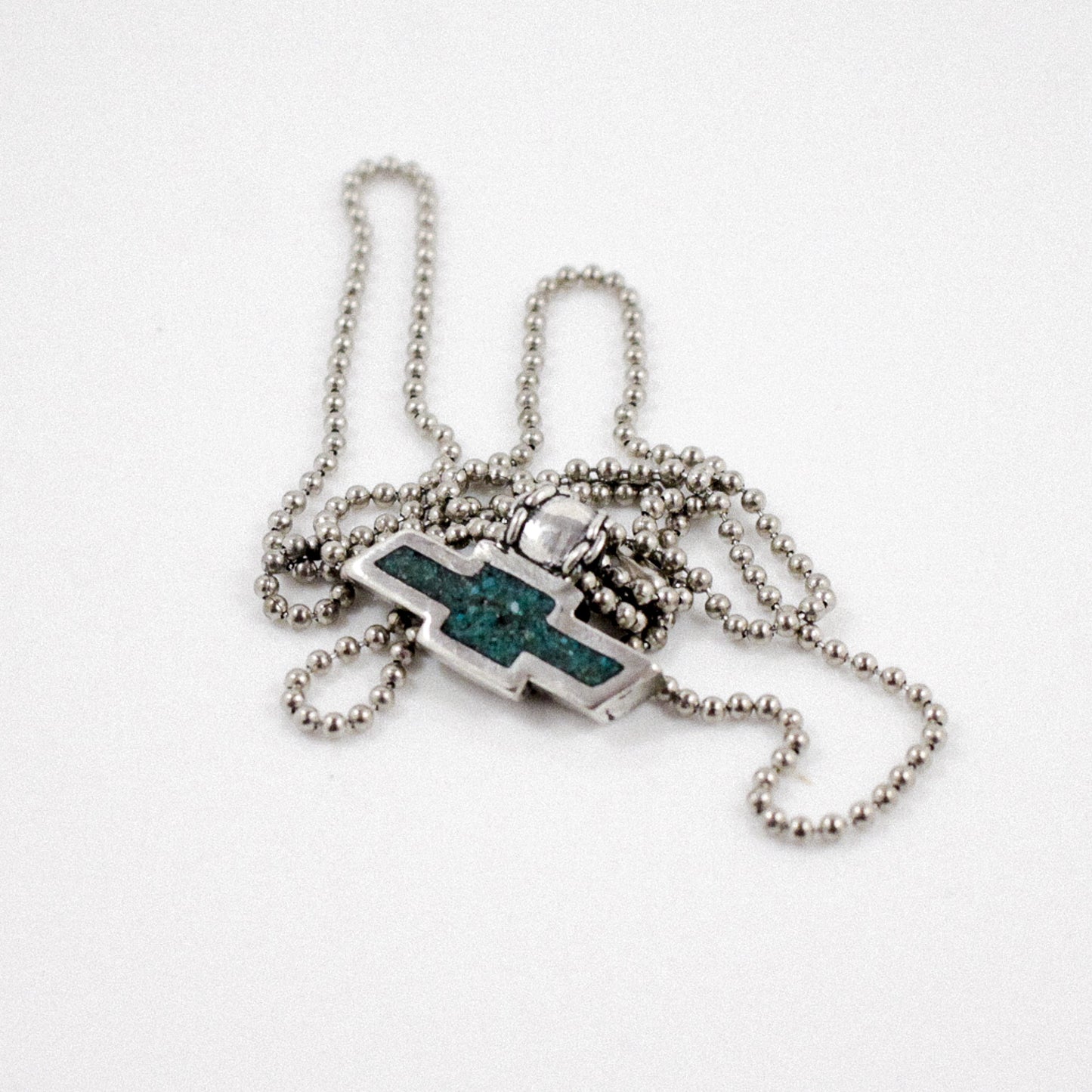 Chevy Bowtie Inlay Necklace
