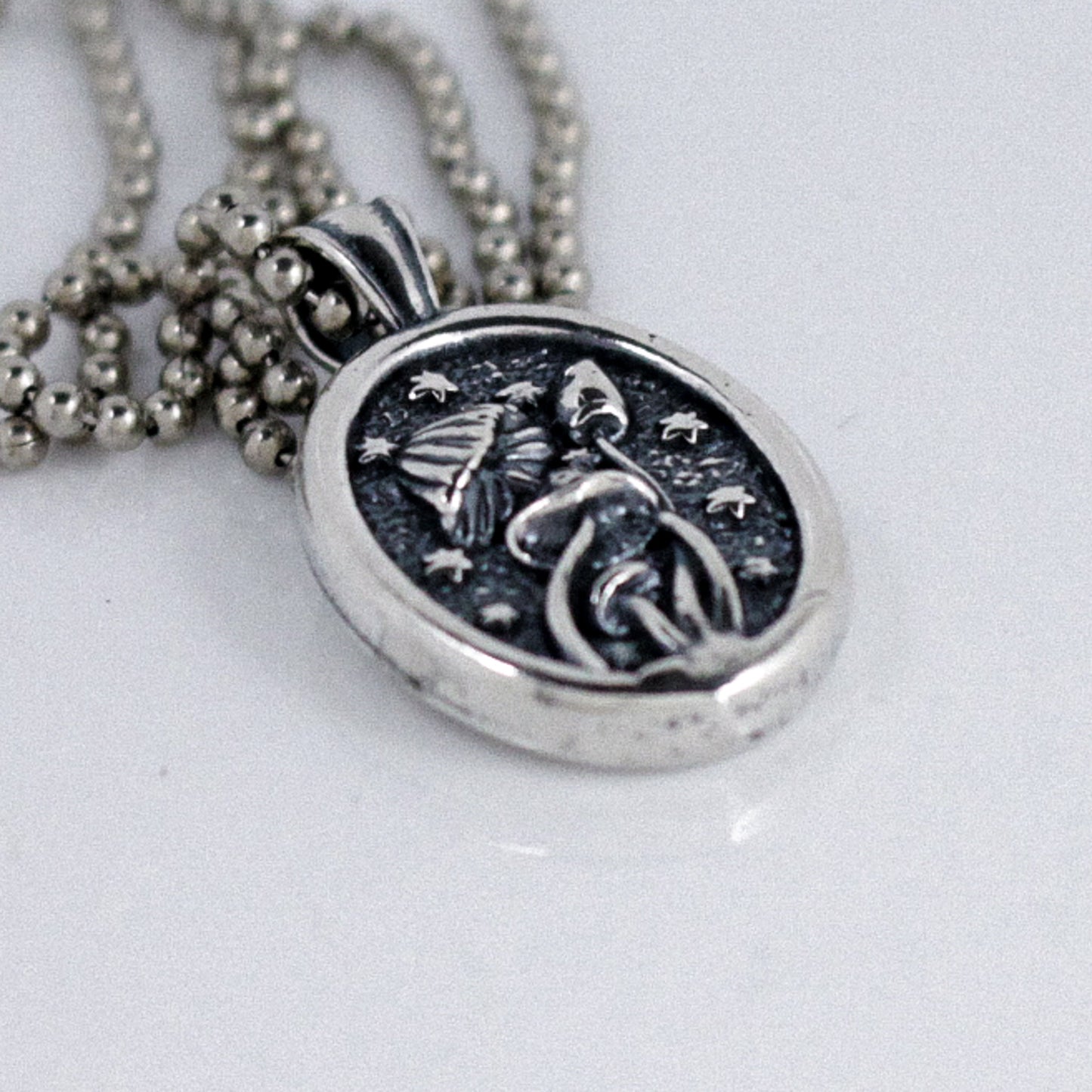 Dancing Mushroom & Stars Pendant