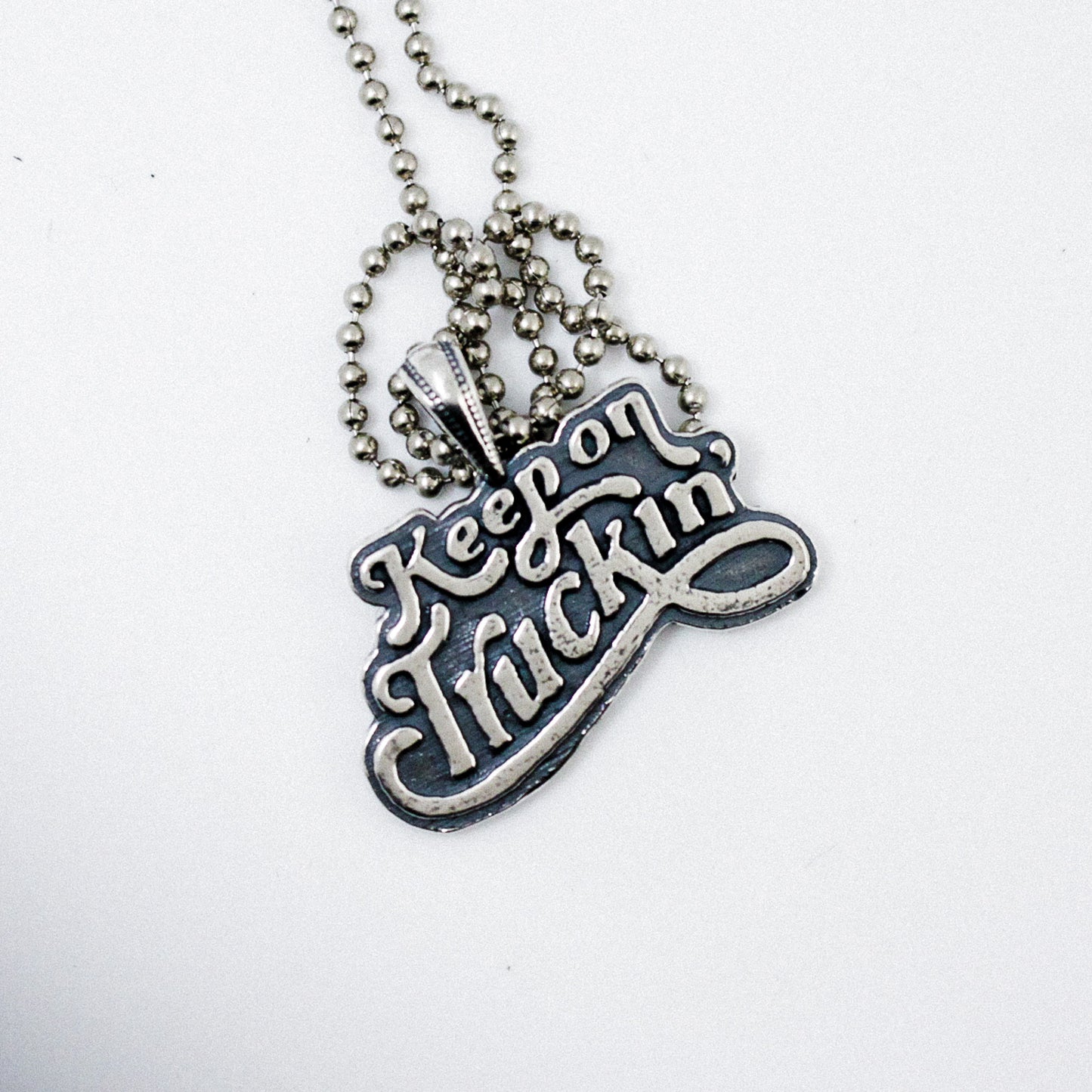 Keep On Truckin' Pendant with 22" Ball Chain