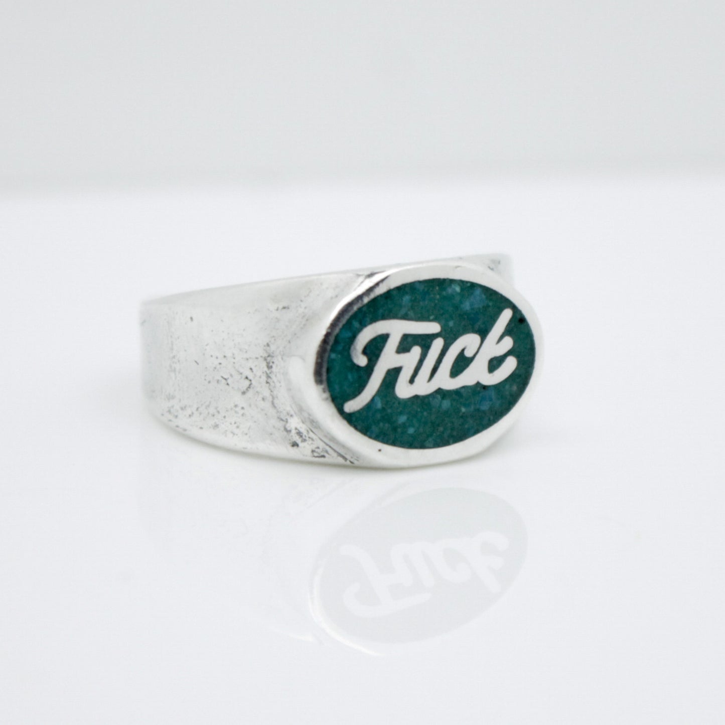 "FUCK" Ford Logo Oval Ring