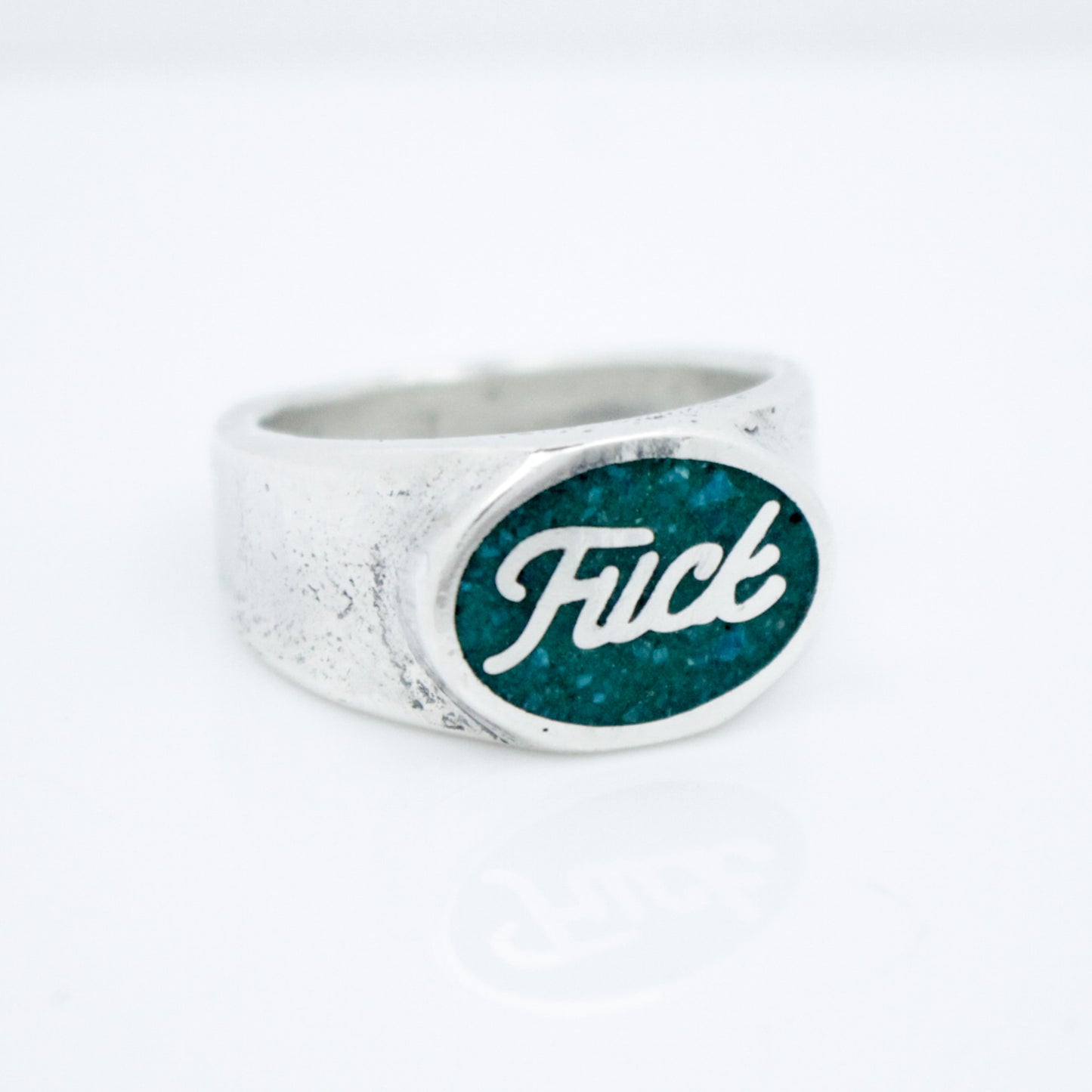 "FUCK" Ford Logo Oval Ring
