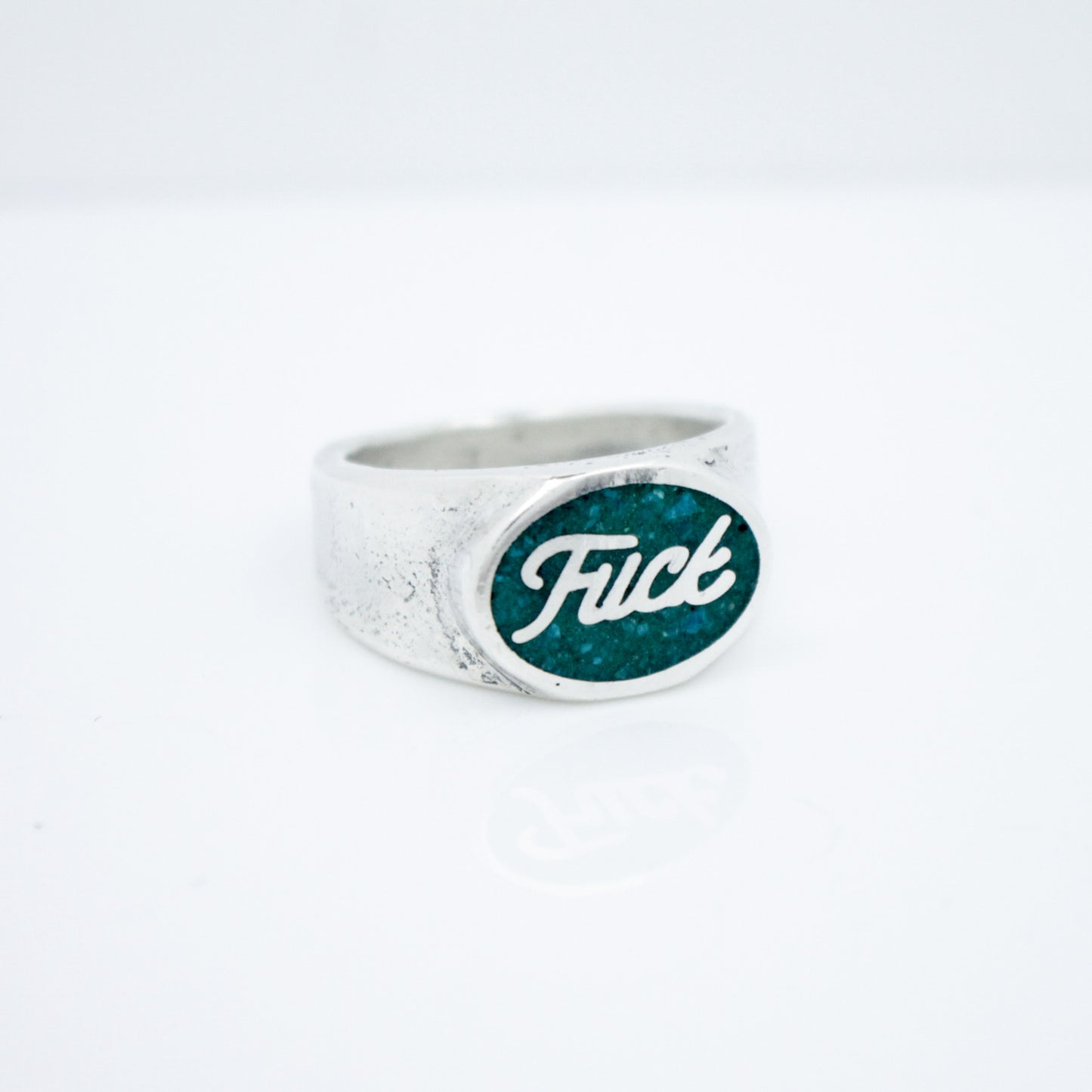 "FUCK" Ford Logo Oval Ring