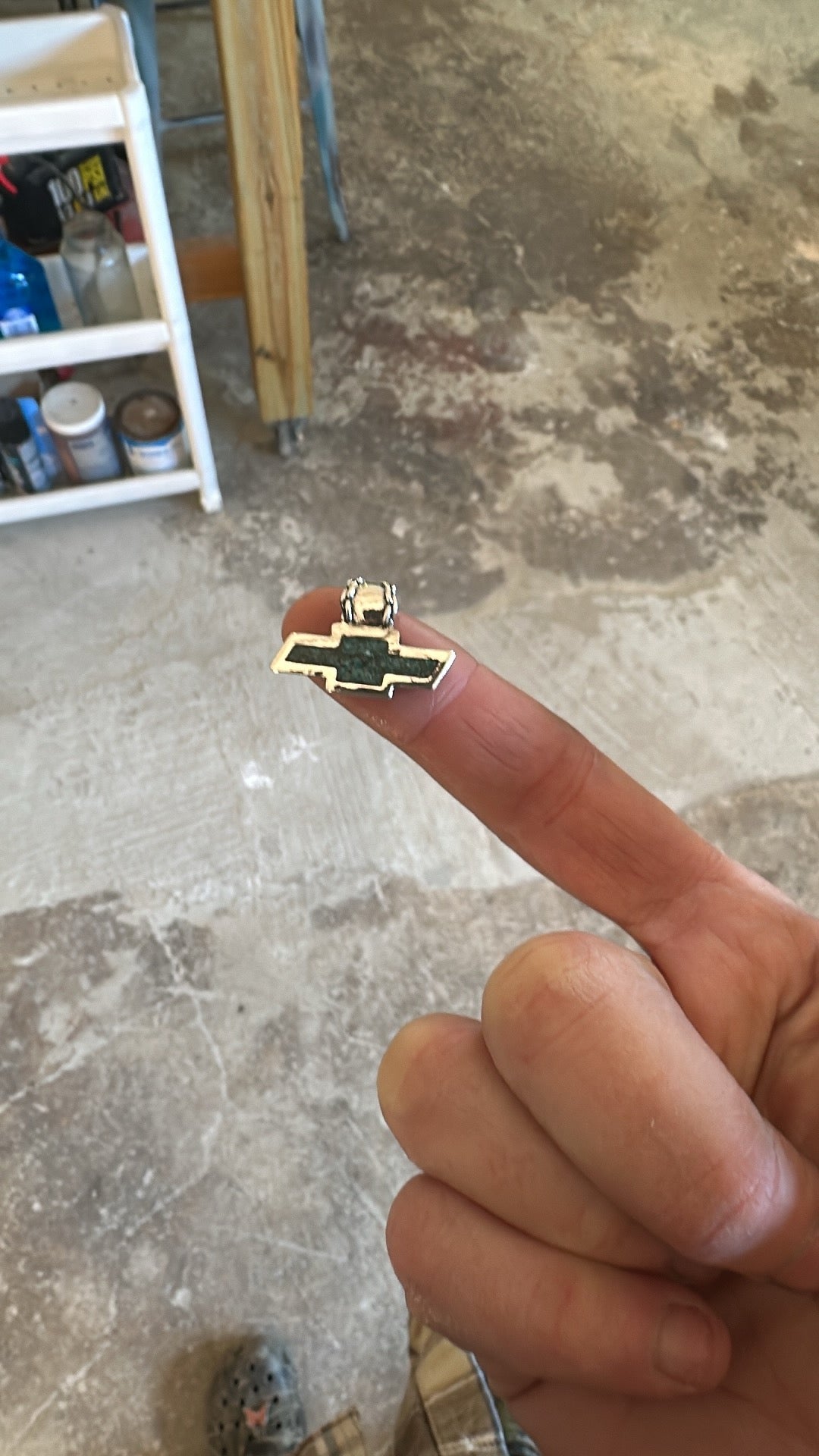 Chevy Bowtie Inlay Necklace