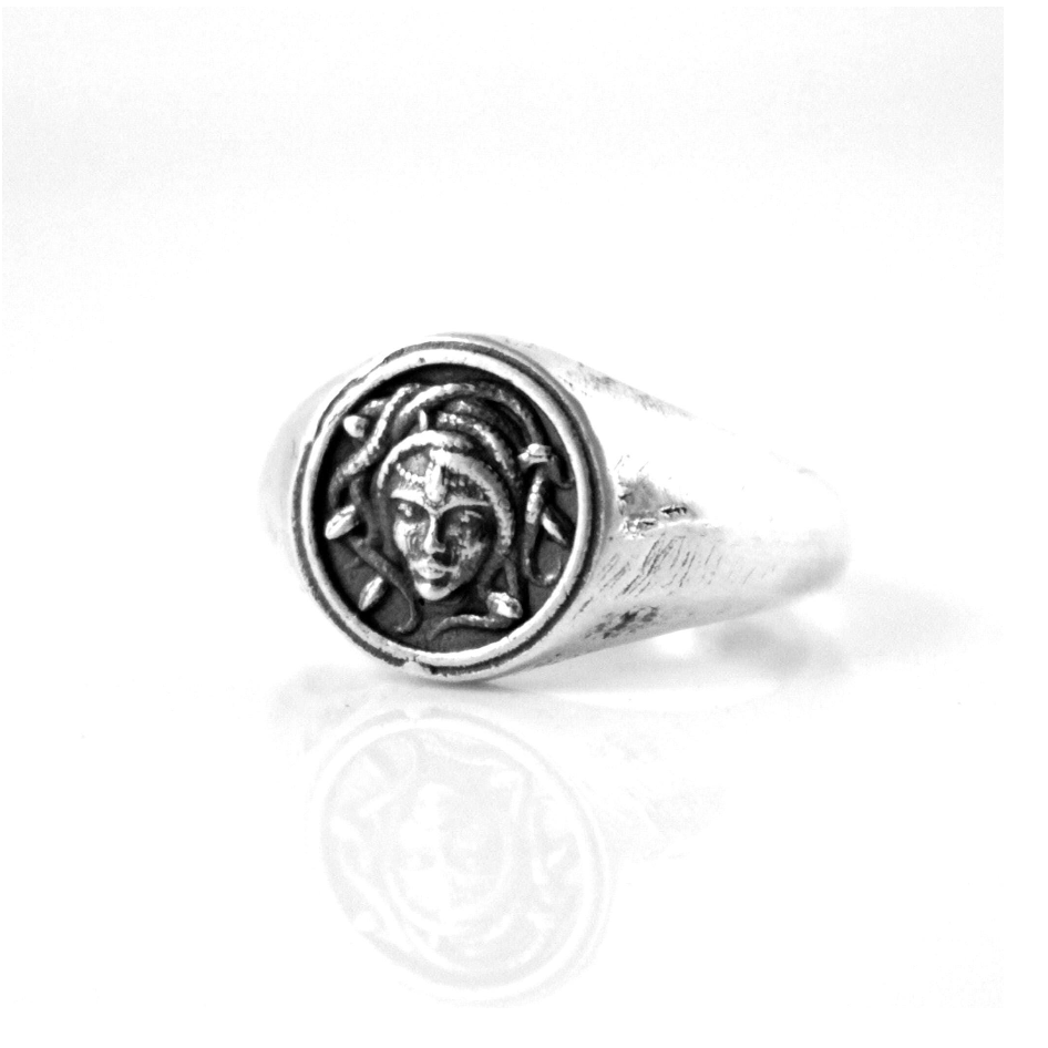 Medusa Signet Ring