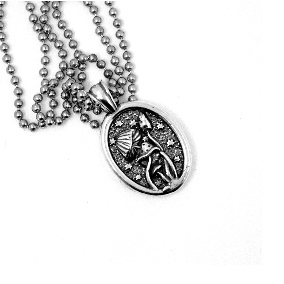 Mushrooms Dancing in the Stars Necklace