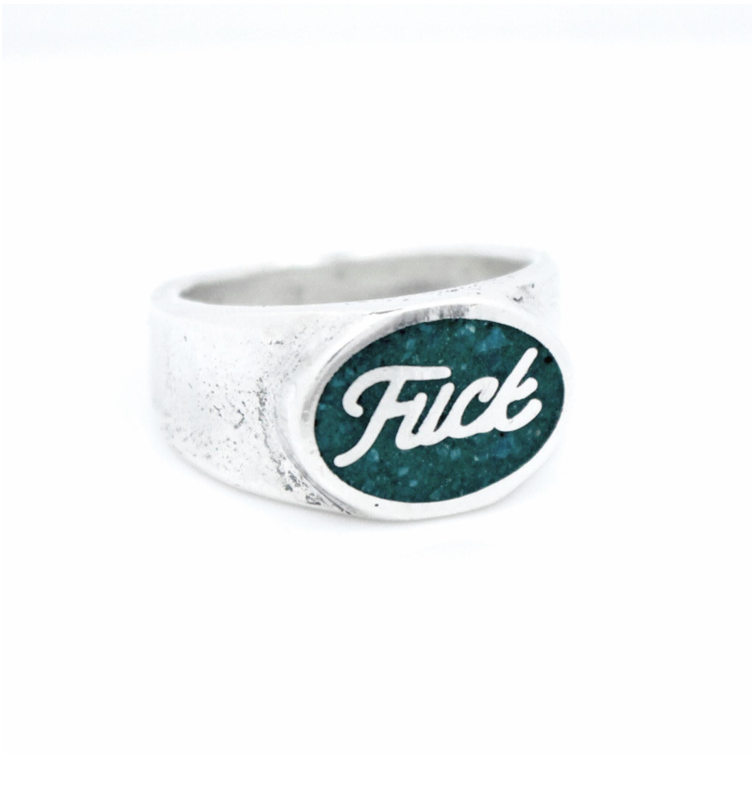 "FUCK" Ford Logo Oval Ring