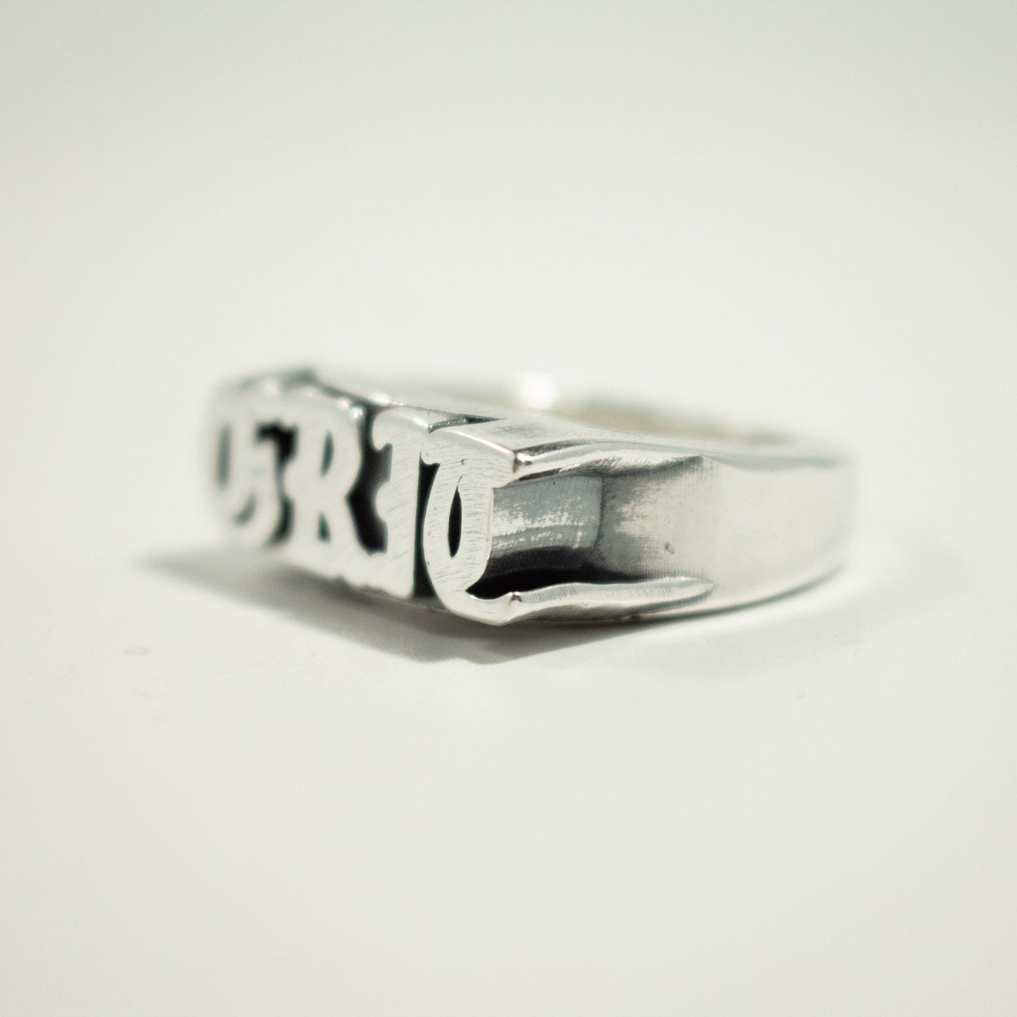Custom 4-6 Letter Word or Name Plate Ring