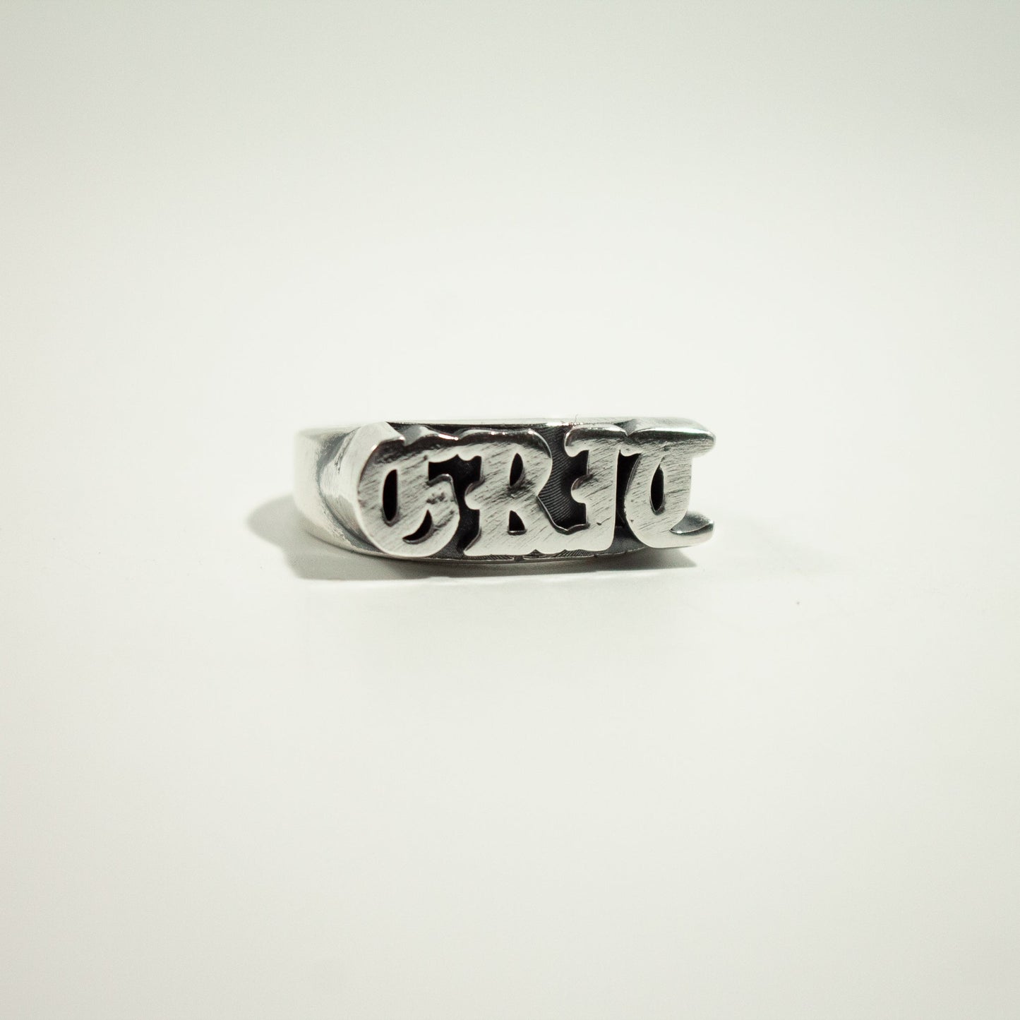 Custom 4-6 Letter Word or Name Plate Ring