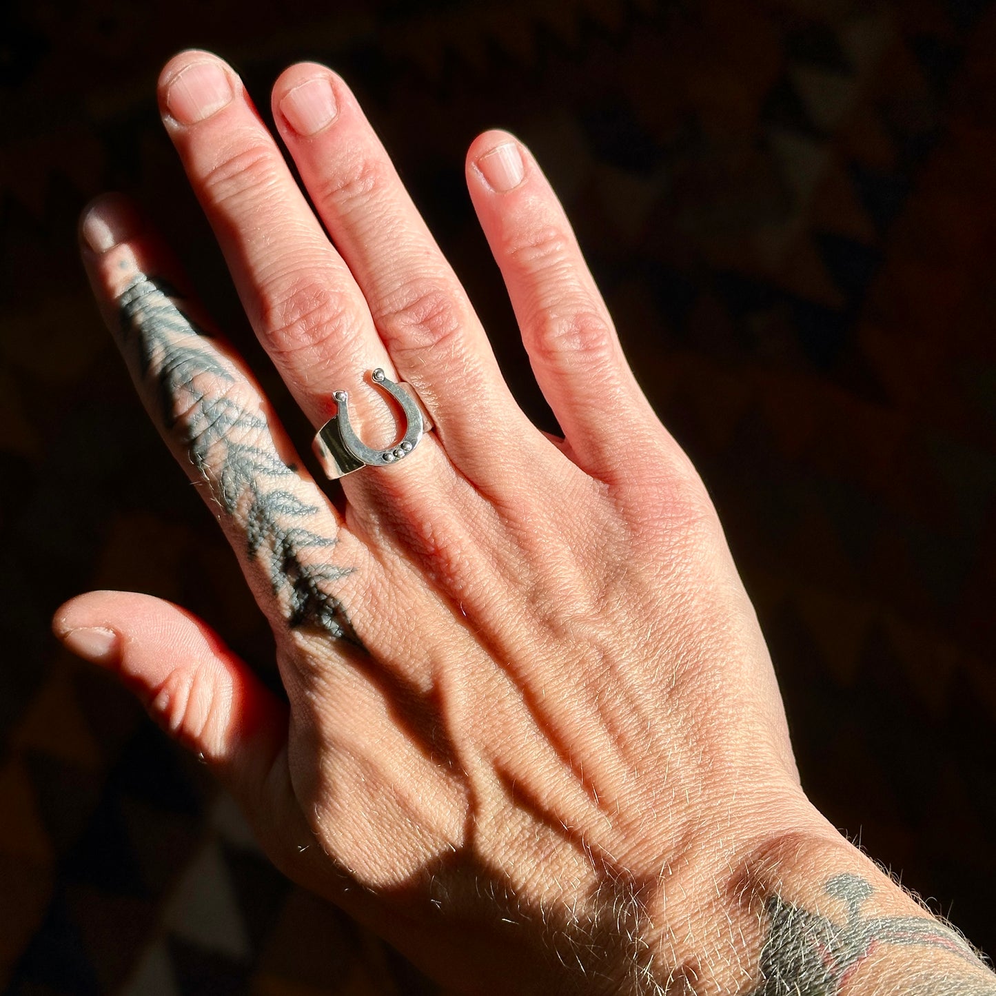 Horseshoe Ring in Sterling Silver