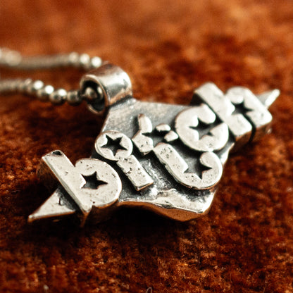 Bitch Necklace with Star Background and letters