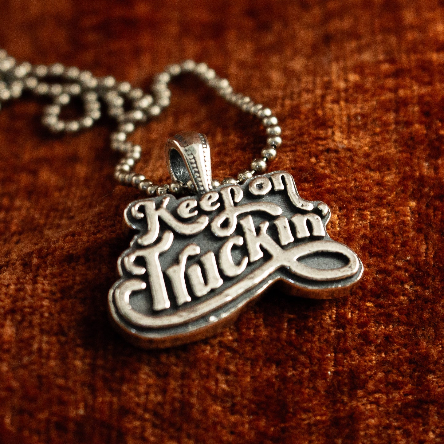 Keep On Truckin' Pendant with 22" Ball Chain