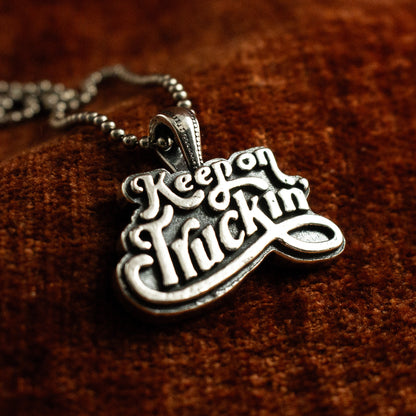 Keep On Truckin' Pendant with 22" Ball Chain