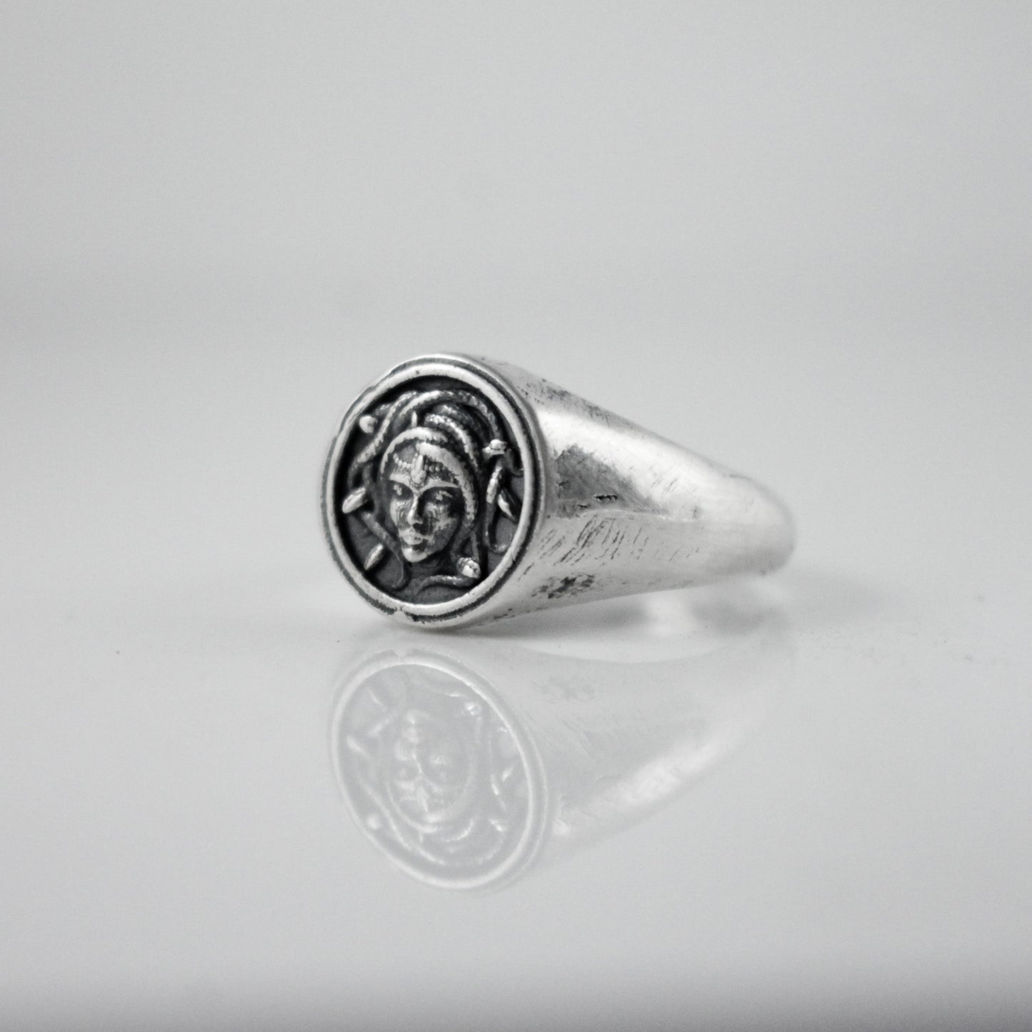 Medusa Signet Ring