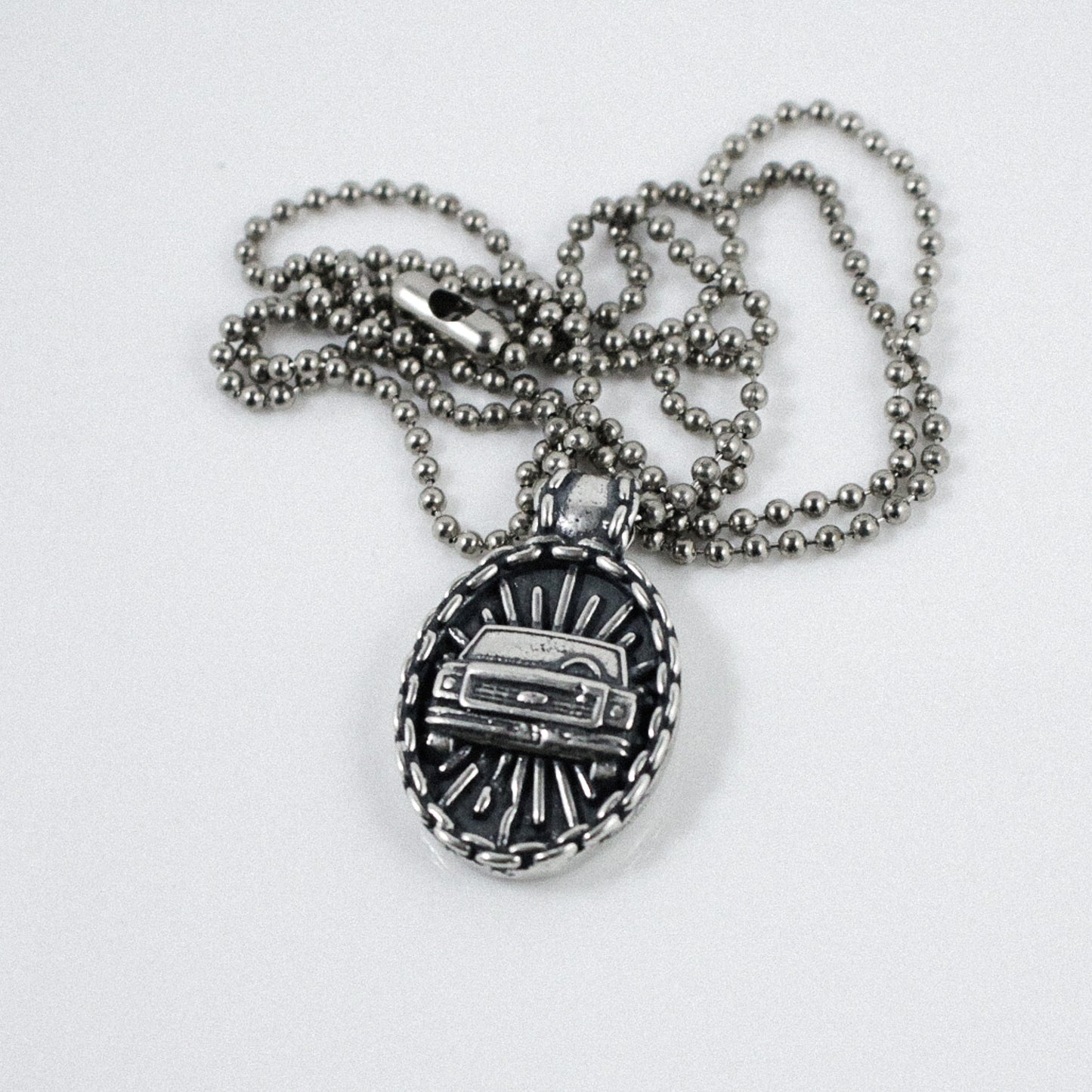 Oval 1970's Chevy C-10 Squarebody Truck Pendant