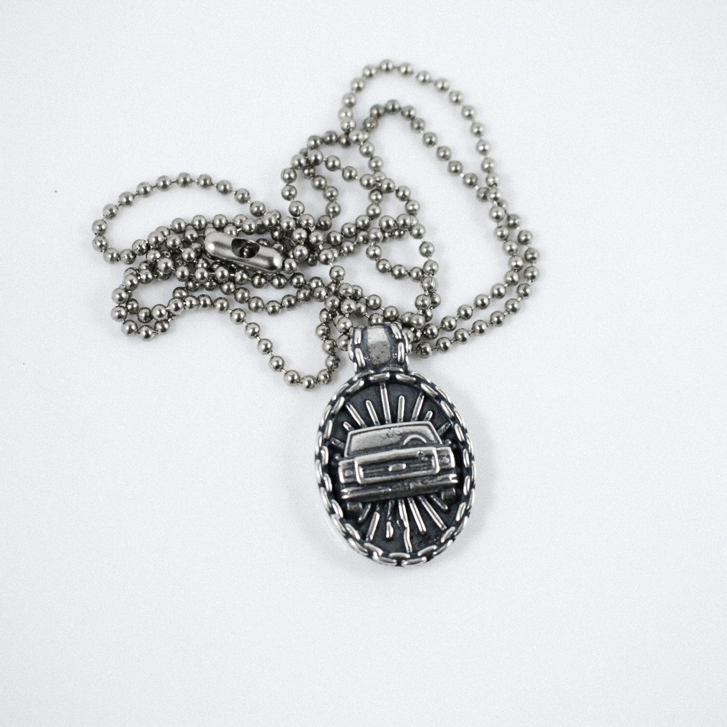 Oval 1970's Chevy C-10 Squarebody Truck Pendant