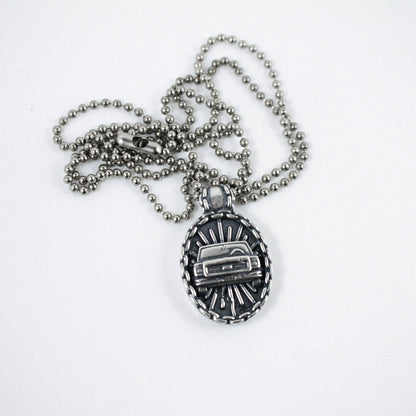 Oval 1970's Chevy C-10 Squarebody Truck Pendant