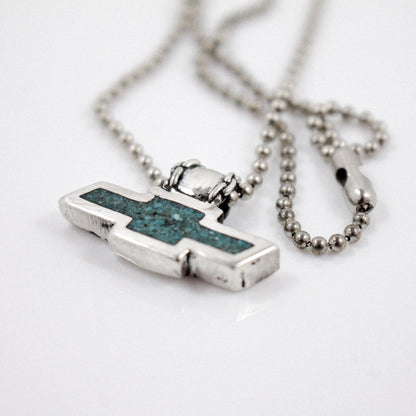 Chevy Bowtie Inlay Necklace