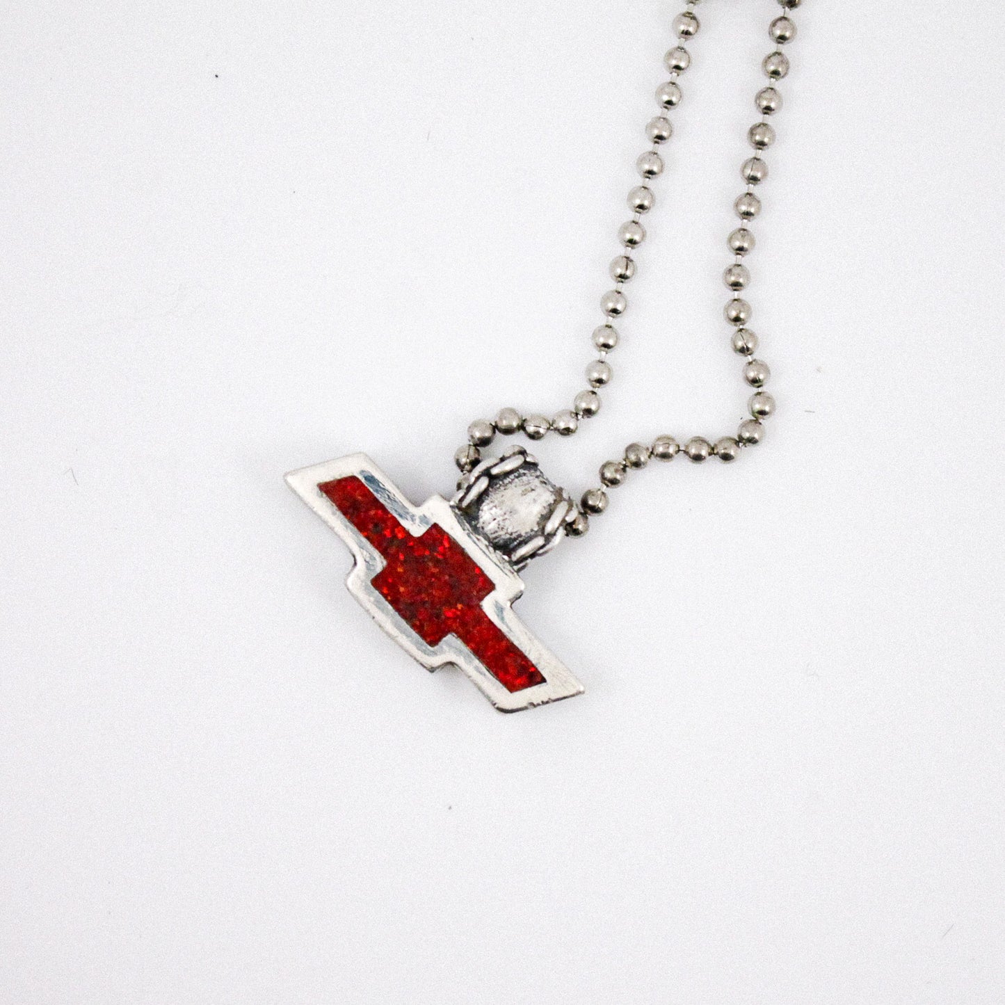 Chevy Bowtie Inlay Necklace