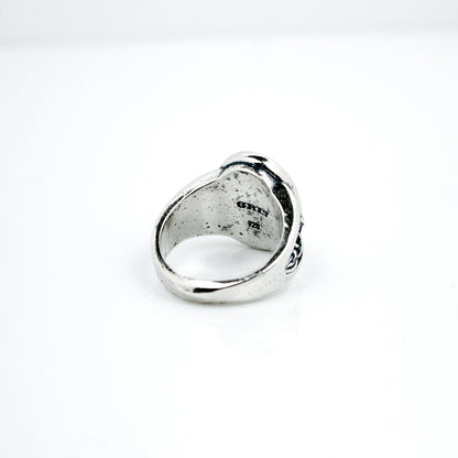 Evil Eye Ring with Magic Mushroom Sides