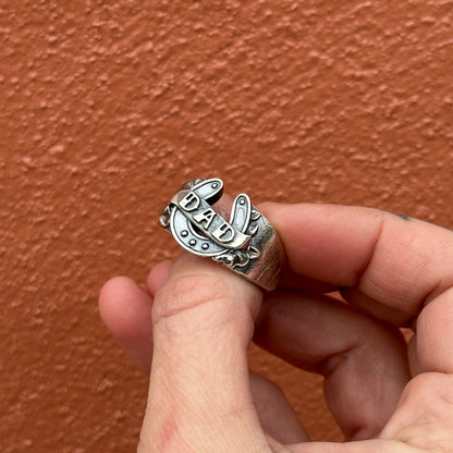 Dad Horseshoe Ring