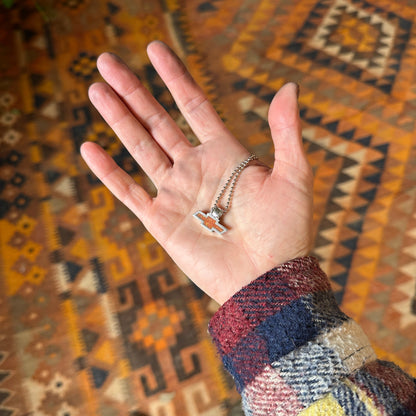 Chevy Bowtie Inlay Pendant with Chain Bale