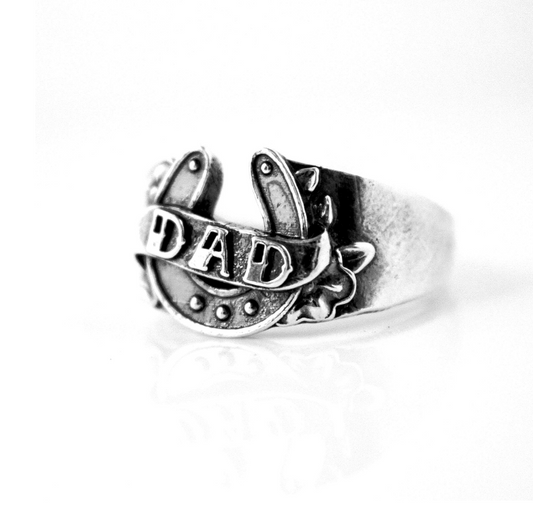 Dad Horseshoe Ring