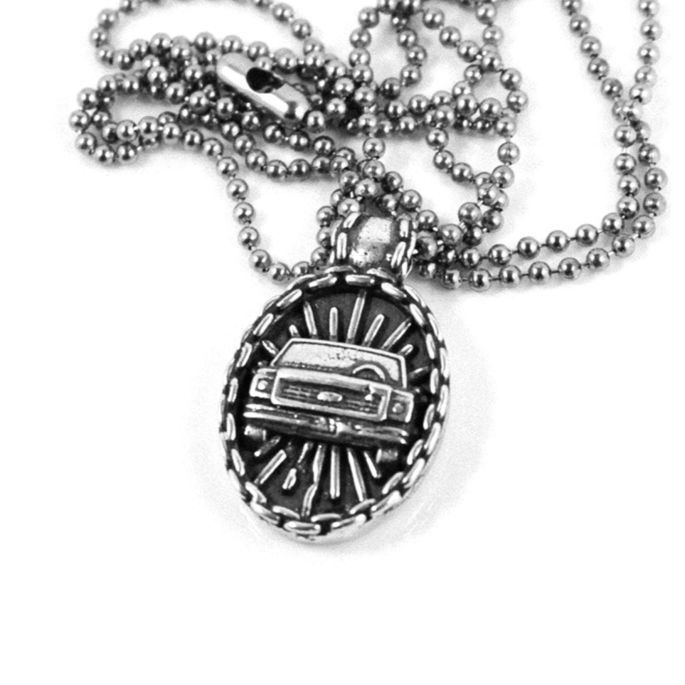 Oval 1970's Chevy C-10 Squarebody Truck Pendant