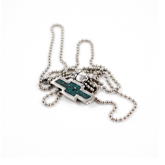 Chevy Bowtie Inlay Necklace