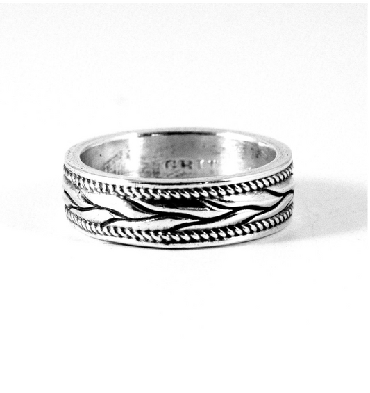 Braided Wheat Wedding Band
