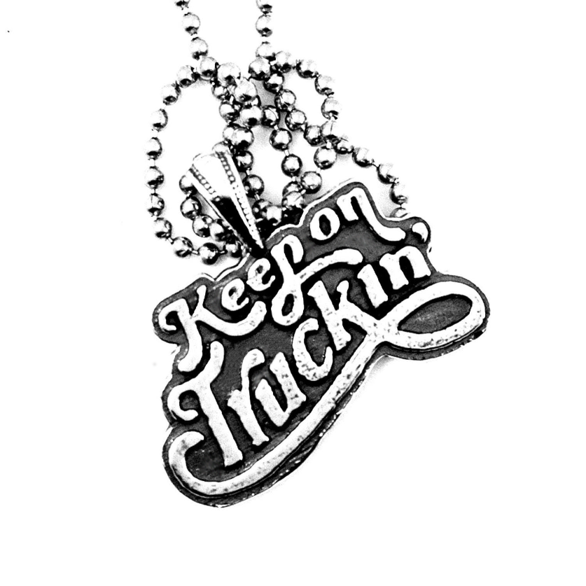 Keep On Truckin' Pendant with 22" Ball Chain