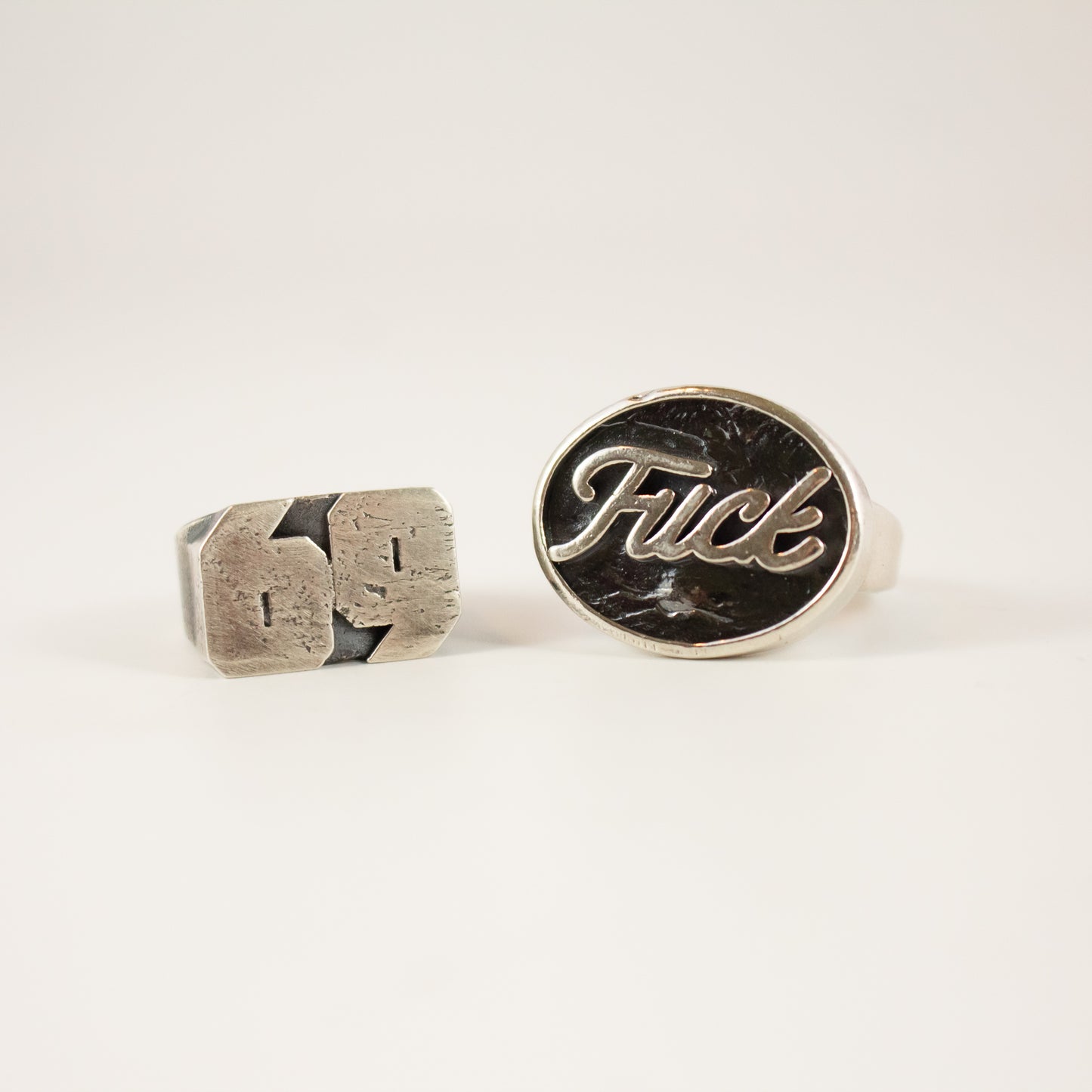 "FUCK" Ford Logo Oval Ring