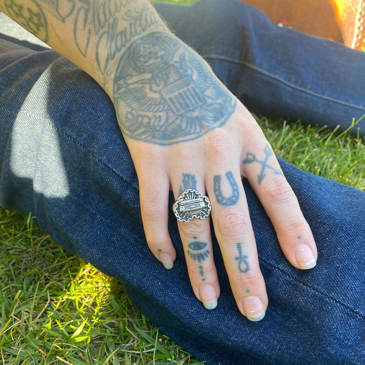 Heart Chain Ford Truck Ring