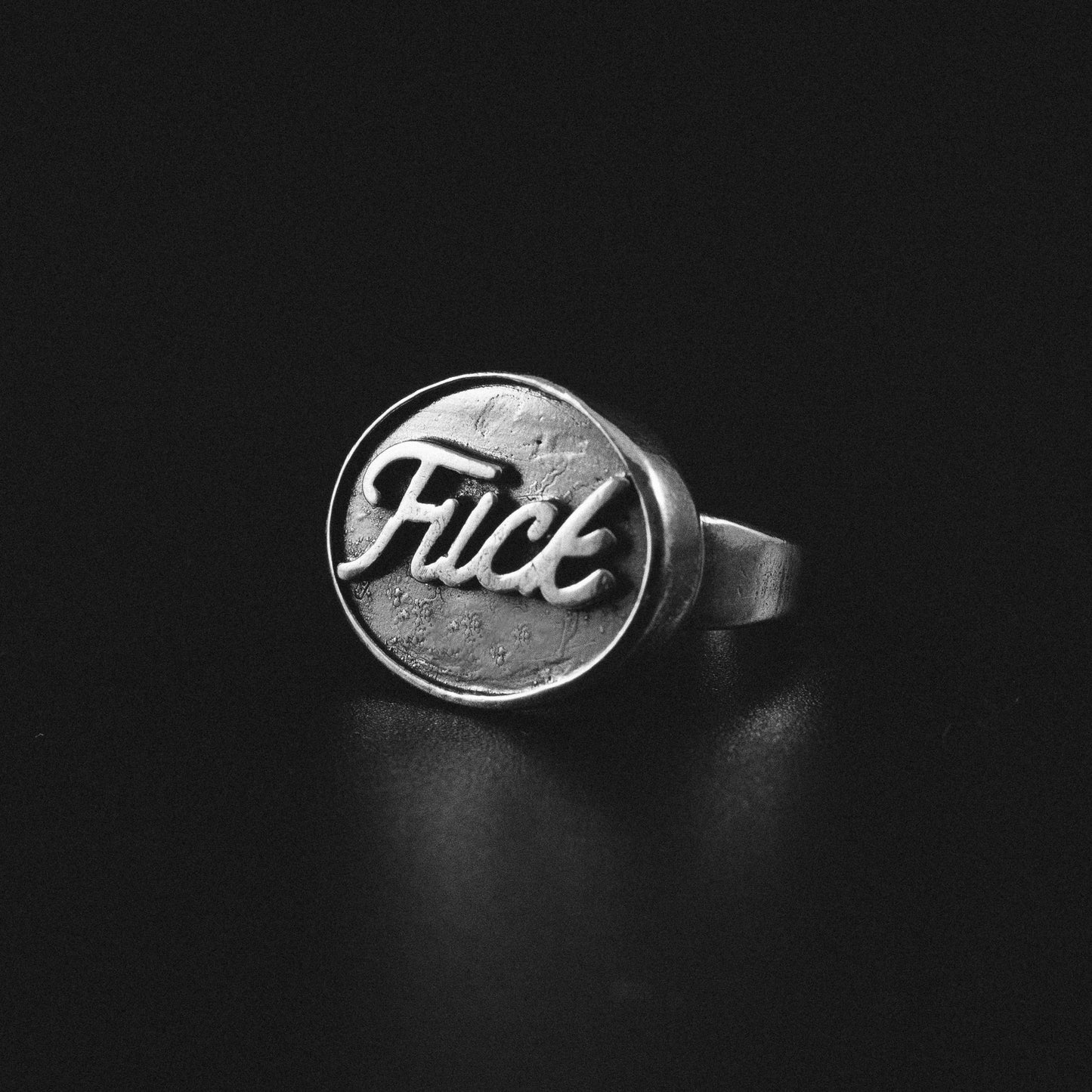 "FUCK" Ford Logo Oval Ring