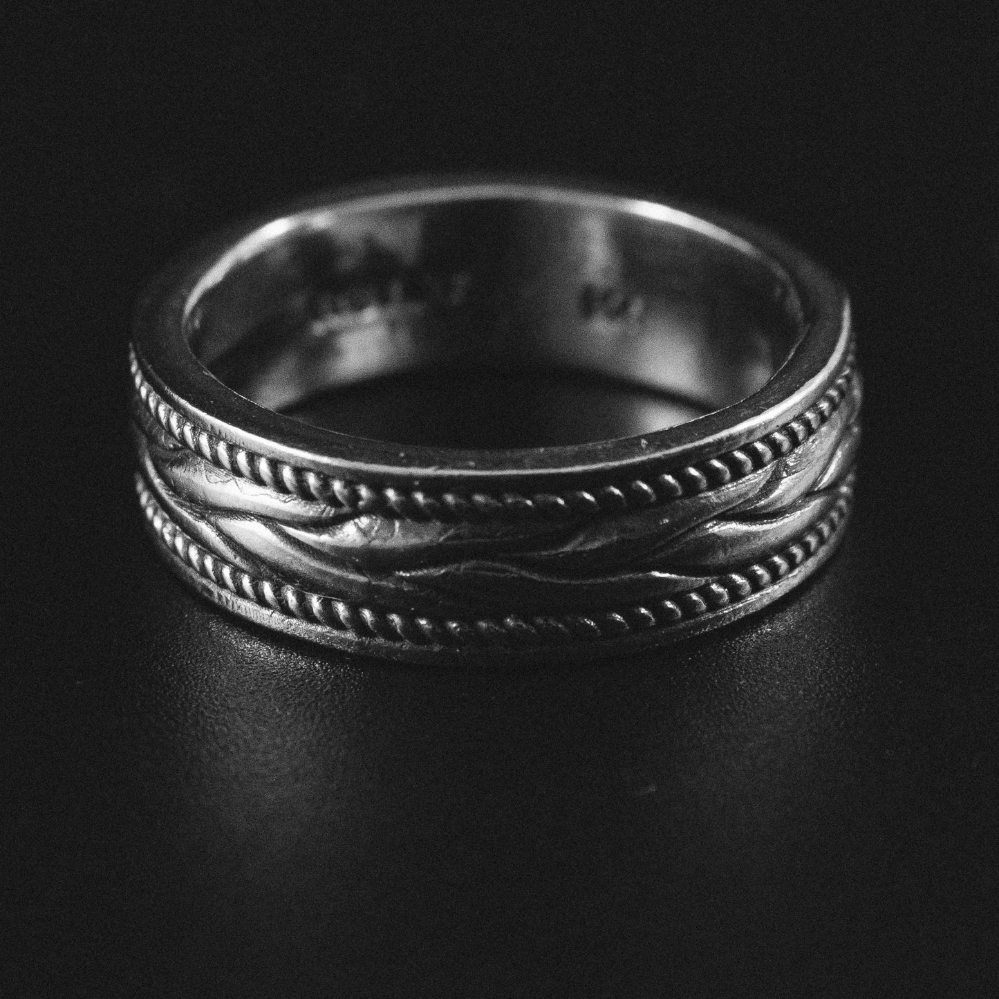 Braided Wheat Wedding Band