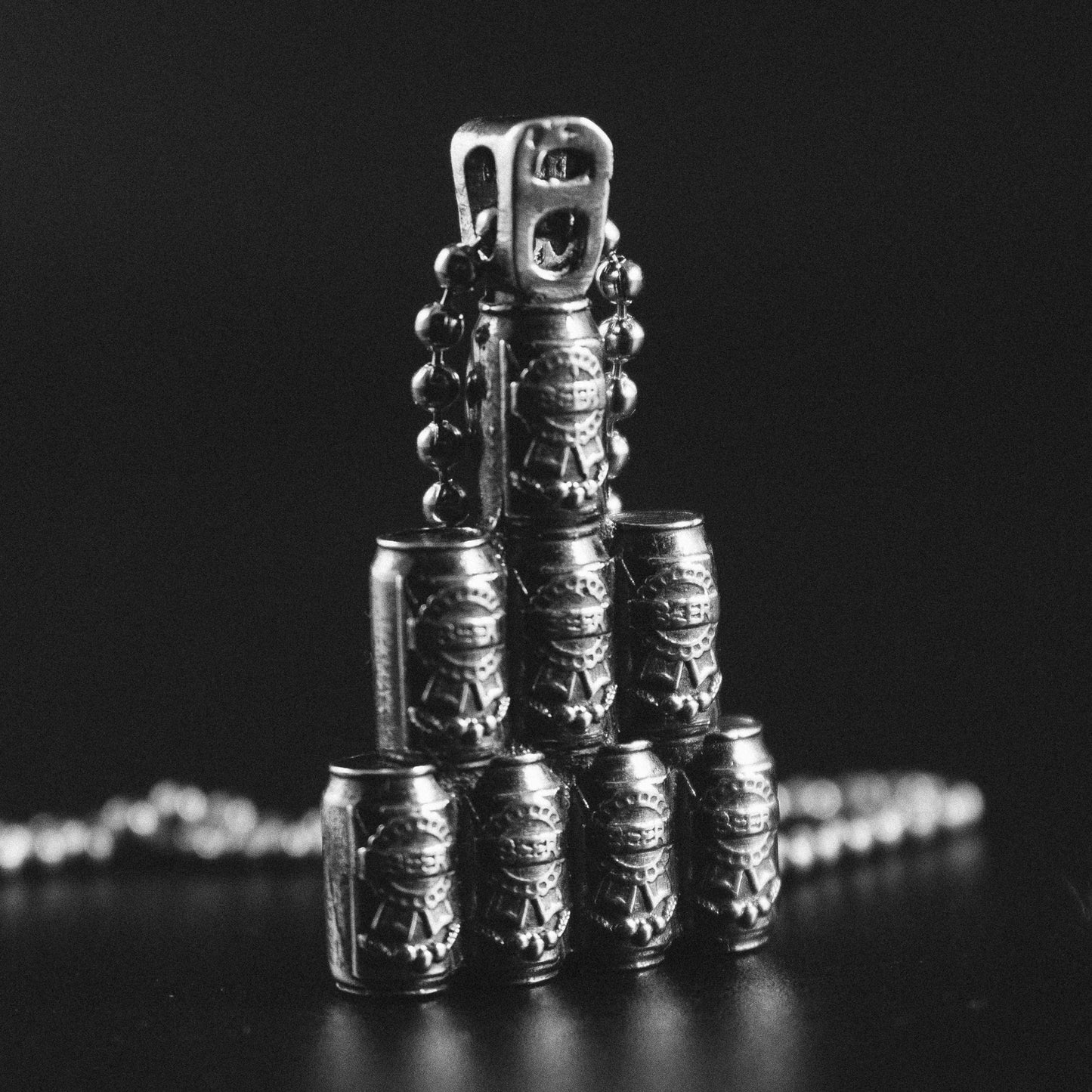 Pyramid of Cans Necklace