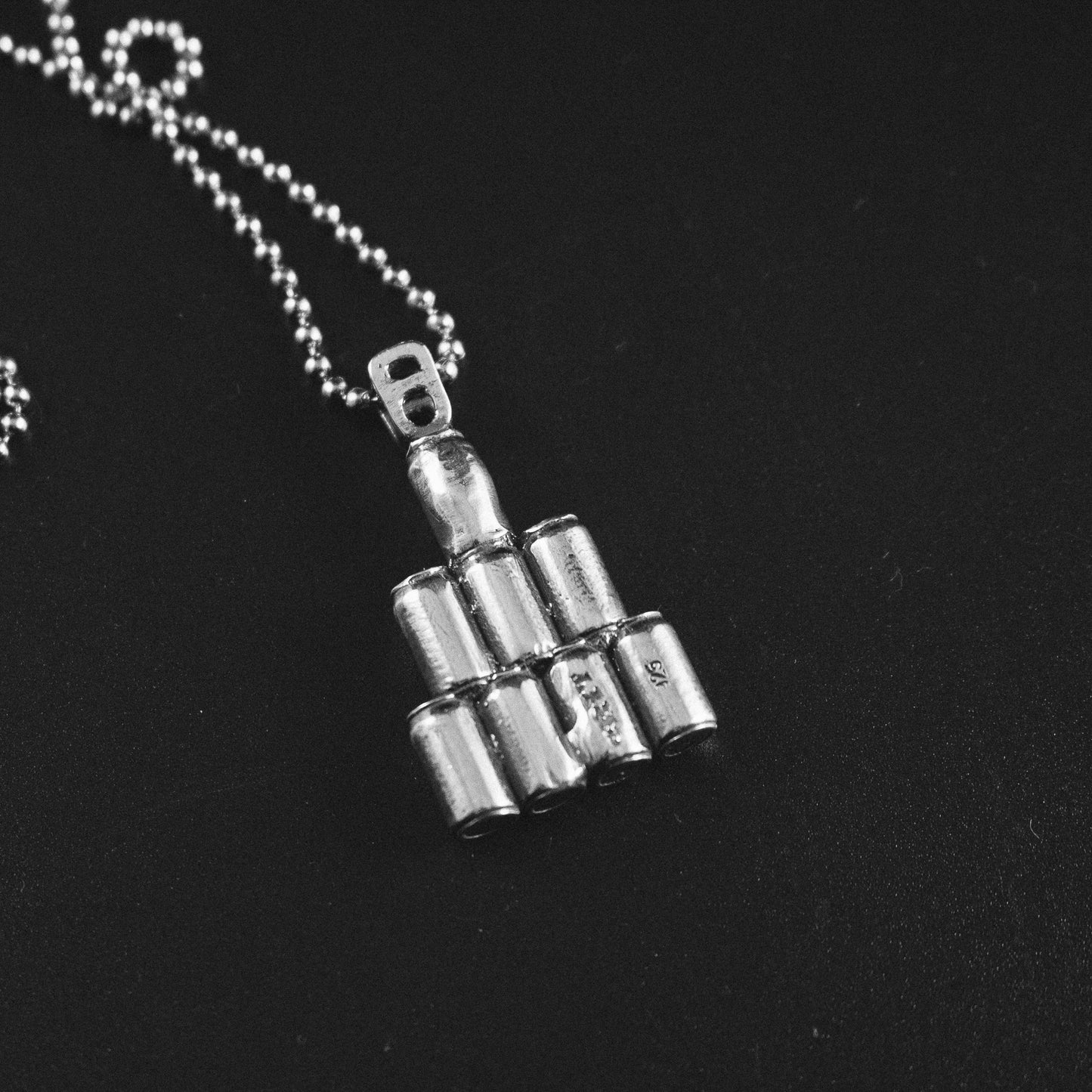 Pyramid of Cans Necklace