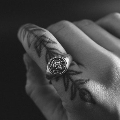 Medusa Signet Ring