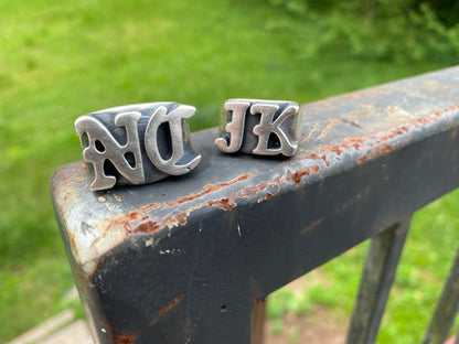 Custom Personalized Initials Ring 2 Letters