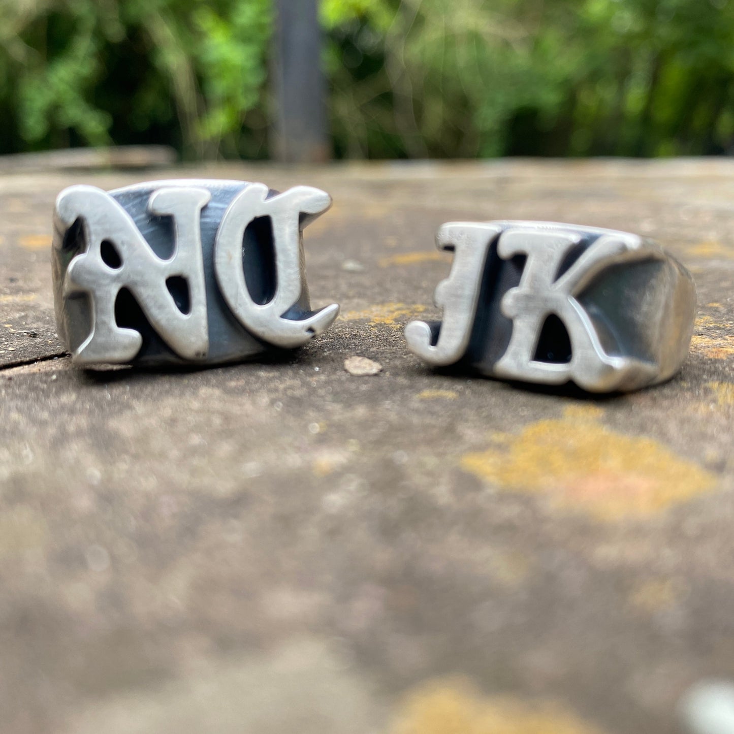 Custom Personalized Initials Ring 2 Letters