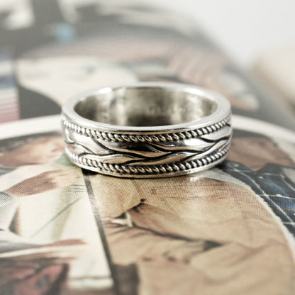 Braided Wheat Wedding Band