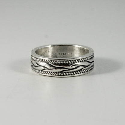 Braided Wheat Wedding Band