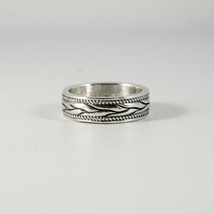 Braided Wheat Wedding Band