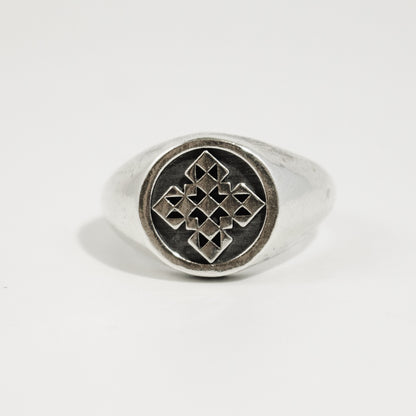 Barn Quilt Signet Ring