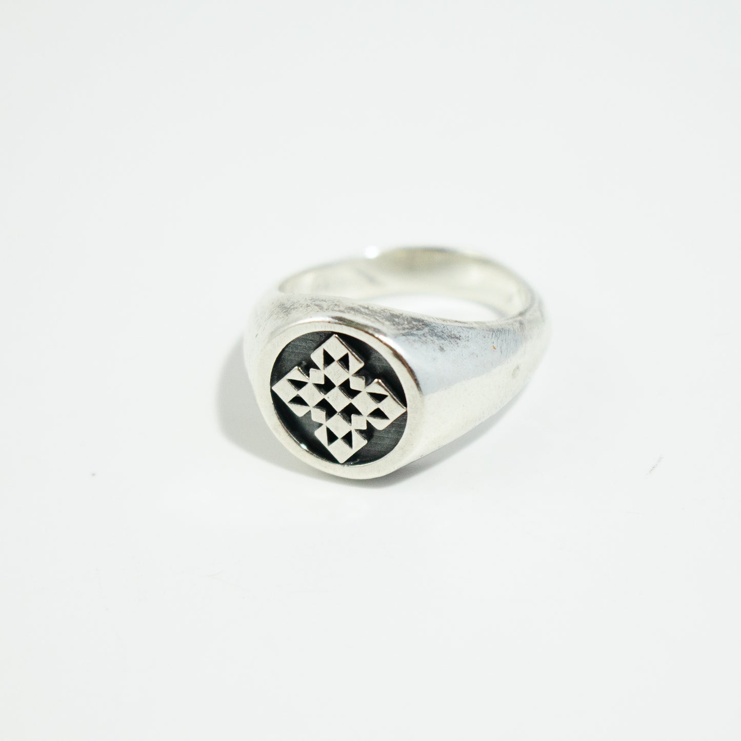 Barn Quilt Signet Ring