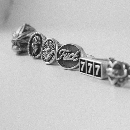 Crawling Panther Ring with Roses
