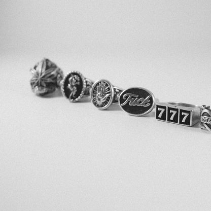Crawling Panther Ring with Roses